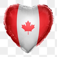 Canada flag png balloon on transparent background