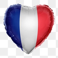 France flag png balloon on transparent background