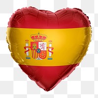 Spain flag png balloon on transparent background