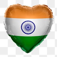 India flag png balloon on transparent background