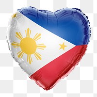 Philippines flag png balloon on transparent background