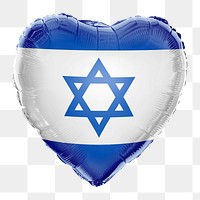 Israel flag png balloon on transparent background