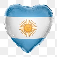 Argentina flag png balloon on transparent background