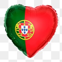 Portugal flag png balloon on transparent background