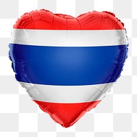 Thailand flag png balloon on transparent background