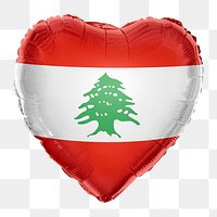 Lebanon flag png balloon on transparent background