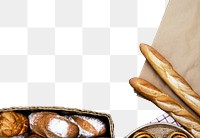 Bakery border png frame, transparent background