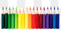 Colored pencils png sticker, art stationery image, transparent background