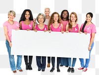 Breast cancer awareness png sticker, transparent background