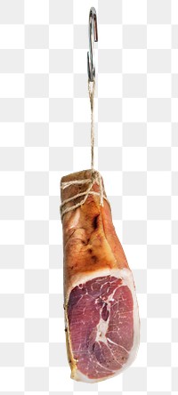 Raw ham png sticker, meat image, transparent background