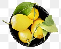 Lemon png sticker, fruit image, transparent background