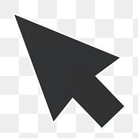 Computer arrow cursor png sticker, transparent background