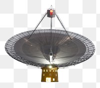 Deep space png antenna sticker, transparent background