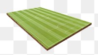 Football field png sticker, transparent background