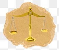 Scales of Justice png sticker, XXX image, transparent background