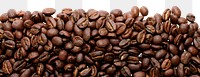 Coffee beans png border sticker, food transparent background