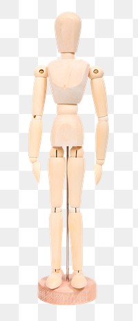 Wood figure png sticker, toy transparent background