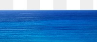 Blue water texture png border, transparent background