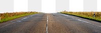 Nature highway png border, transparent background