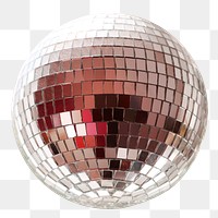 Disco ball png sticker, party decoration cut out, transparent background