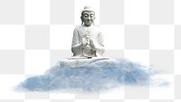 Buddha statue png sticker, transparent background