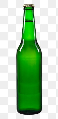 Beer bottle png sticker, drink transparent background