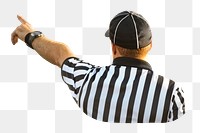 Football Referee png sticker, sports cut out, transparent background