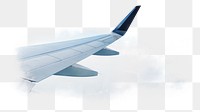 Aircraft wing png sticker, transparent background