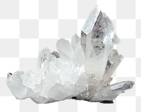 Crystal quartz png sticker, mineral image, transparent background