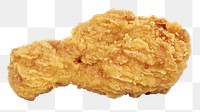 Fried chicken png sticker, food image, transparent background