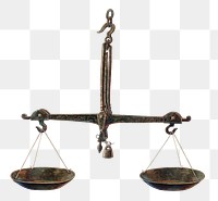 Balance scale png sticker, justice transparent background