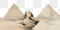Png Great Sphinx of Giza border, transparent background