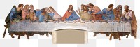 Png the last supper sticker, da Vinci-inspired artwork, transparent background, remixed by rawpixel