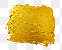 Gold paint smudge png sticker, transparent background