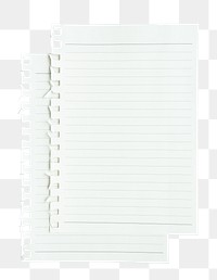 Lined paper png journal sticker, transparent background