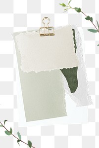 Paper notes png journal sticker, transparent background