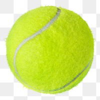 Tennis ball png sticker, sport object transparent background