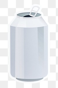 Soda can png sticker, transparent background