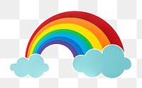 Cute rainbow png sticker, transparent background