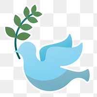 Flying bird png sticker, transparent background