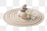 Spa stones png sticker, transparent background