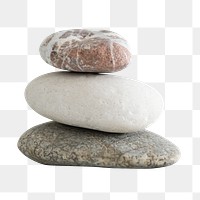 Zen stones png sticker, transparent background