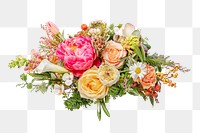 PNG colorful flower arrangement sticker