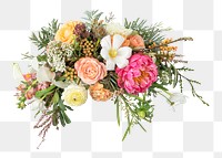 Beautiful flower arrangement png sticker