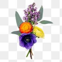 Beautiful flower arrangement png sticker