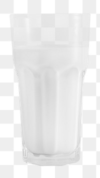 Glass of milk png sticker, dairy, beverage image, transparent background