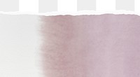 Gradient pink png border, torn paper design, transparent background