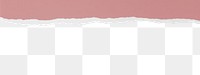 Pink png border, torn paper design, transparent background