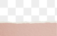 Pink png border, torn paper design, transparent background