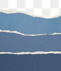 Blue shades png border, torn paper design, transparent background